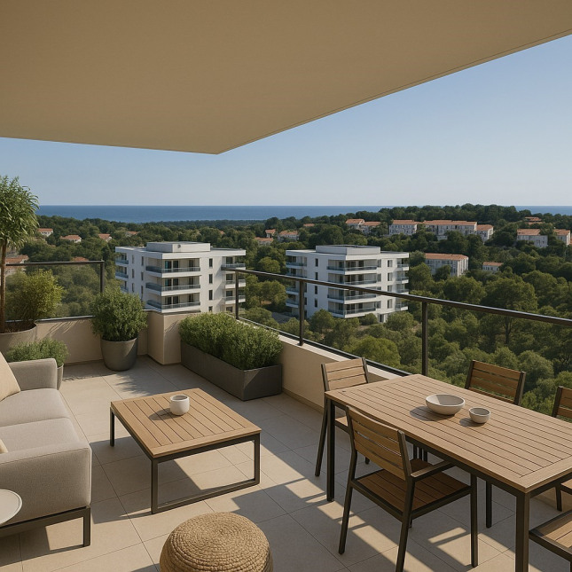 Visuel du programme Les hauts de boulouris - du t2 à la villa sur le toit