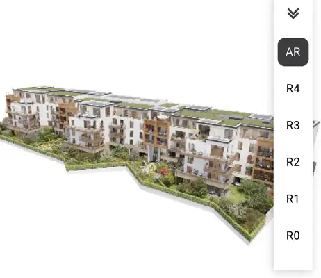 Vue 3D et plan par étage visible sur :
https://lnc.bdv.arlynk.com/chatenay/

Maquette pas encore à jour depuis modifications des plans. La nouvelle devrait être disponible d’ici septembre.